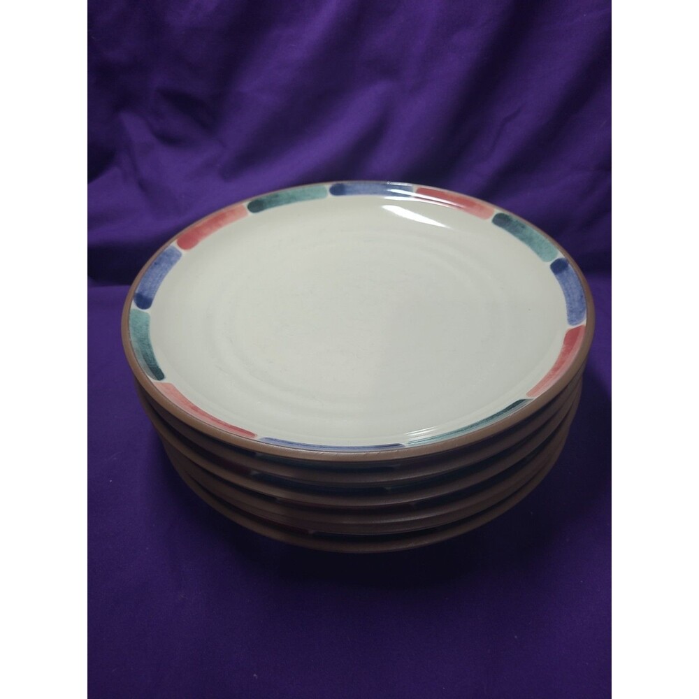 Set of 6 - Noritake Stoneware Warm Sands 8472 Dinner Plates 10 1/4 in